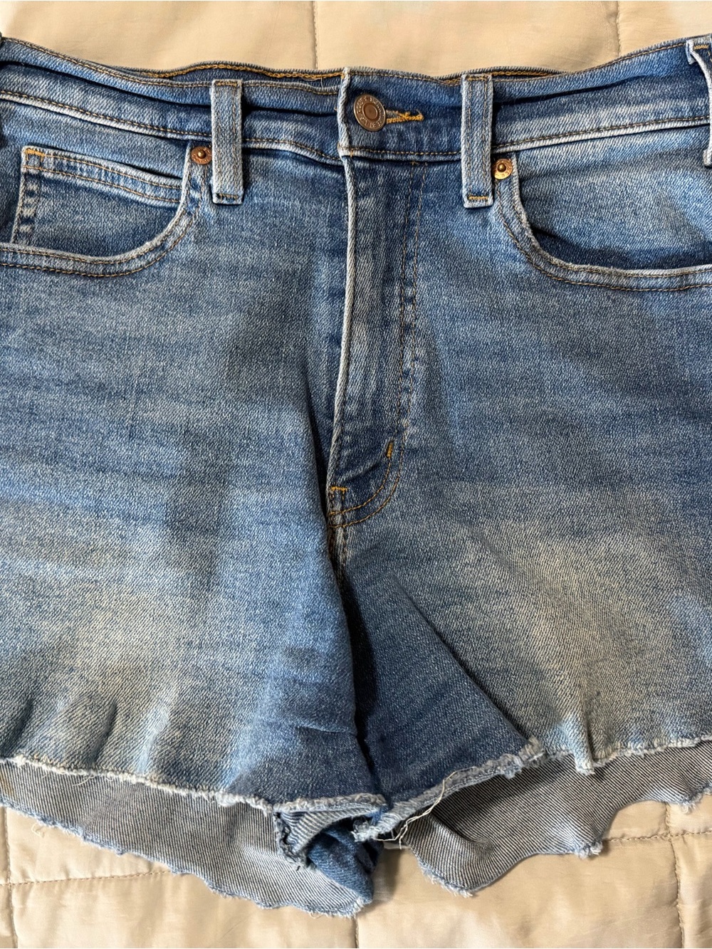 Signature by Levi Strauss Light Blue High-Rise Denim Shorts